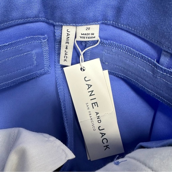 Janie and Jack adjustable waist nwt Blue  girl Shorts size 2T - Picture 5 of 8